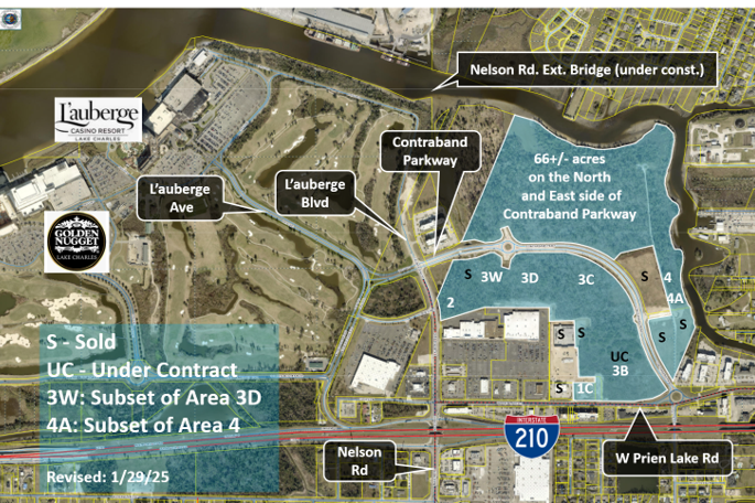 Parcel Map with Closed Sales Casinos and Main Streets